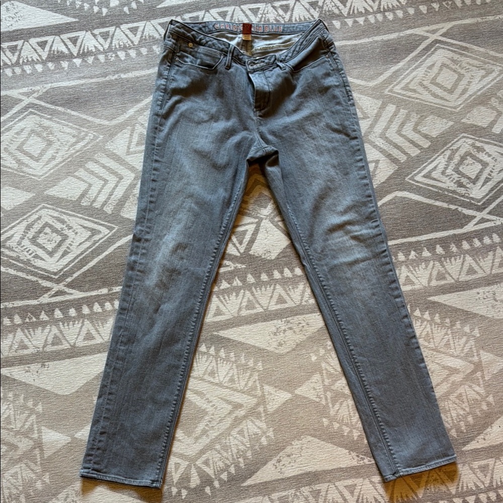 Christopher Blue Gray Skinny Jeans Versatile Style